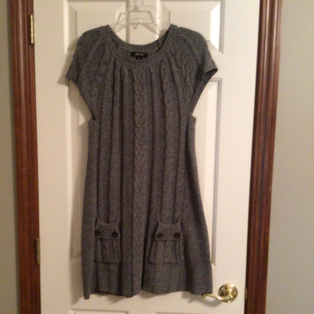 Charcoal Style and Co. knit dress, size Large